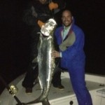 Nightime tarpon fishing
