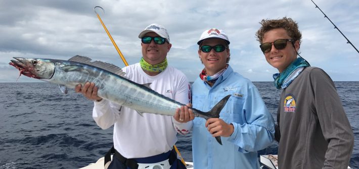 We caught this wahoo while dolphin fishing with Capt. Doug off Marathon in the Florida Keys, what a great fishing charter.