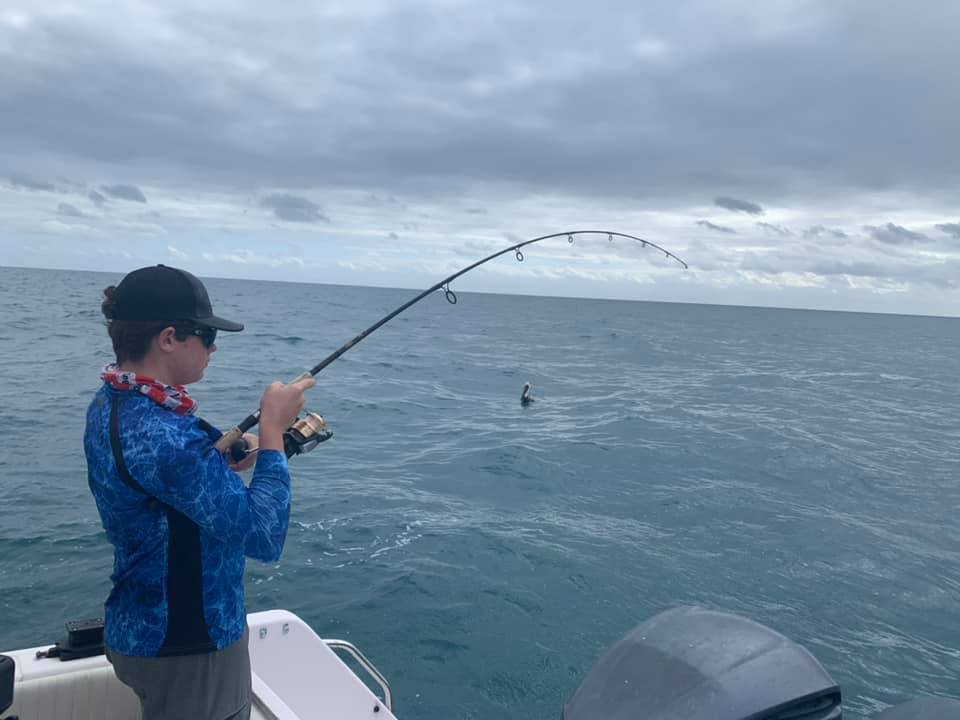 Fighting yellowtail snapper on the reef made for nice day on the reef. We made s…